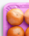 Tray With Clementines Mockup