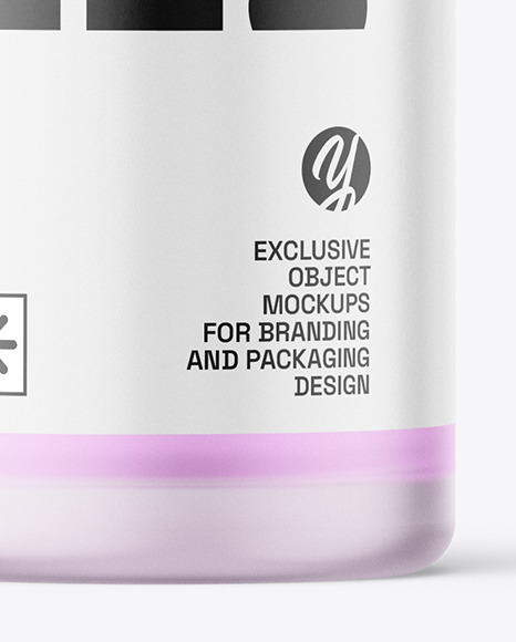 Frosted Bottle Mockup