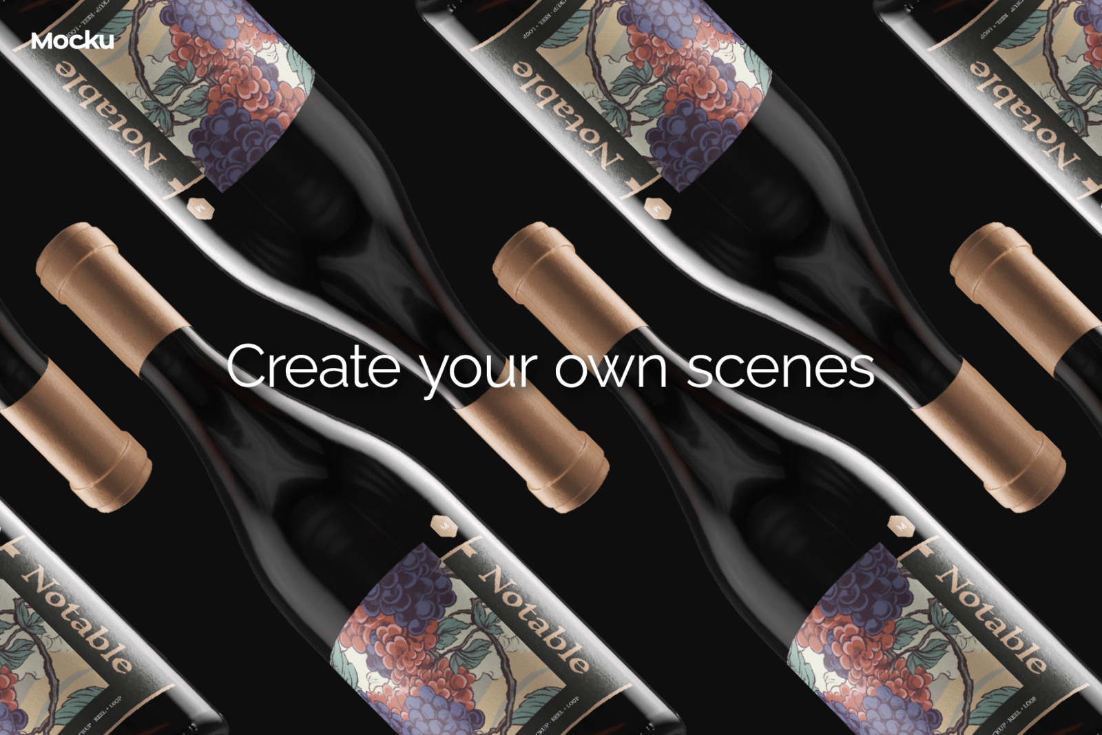 Burgundy Wine Video Mockup - Notable Collection