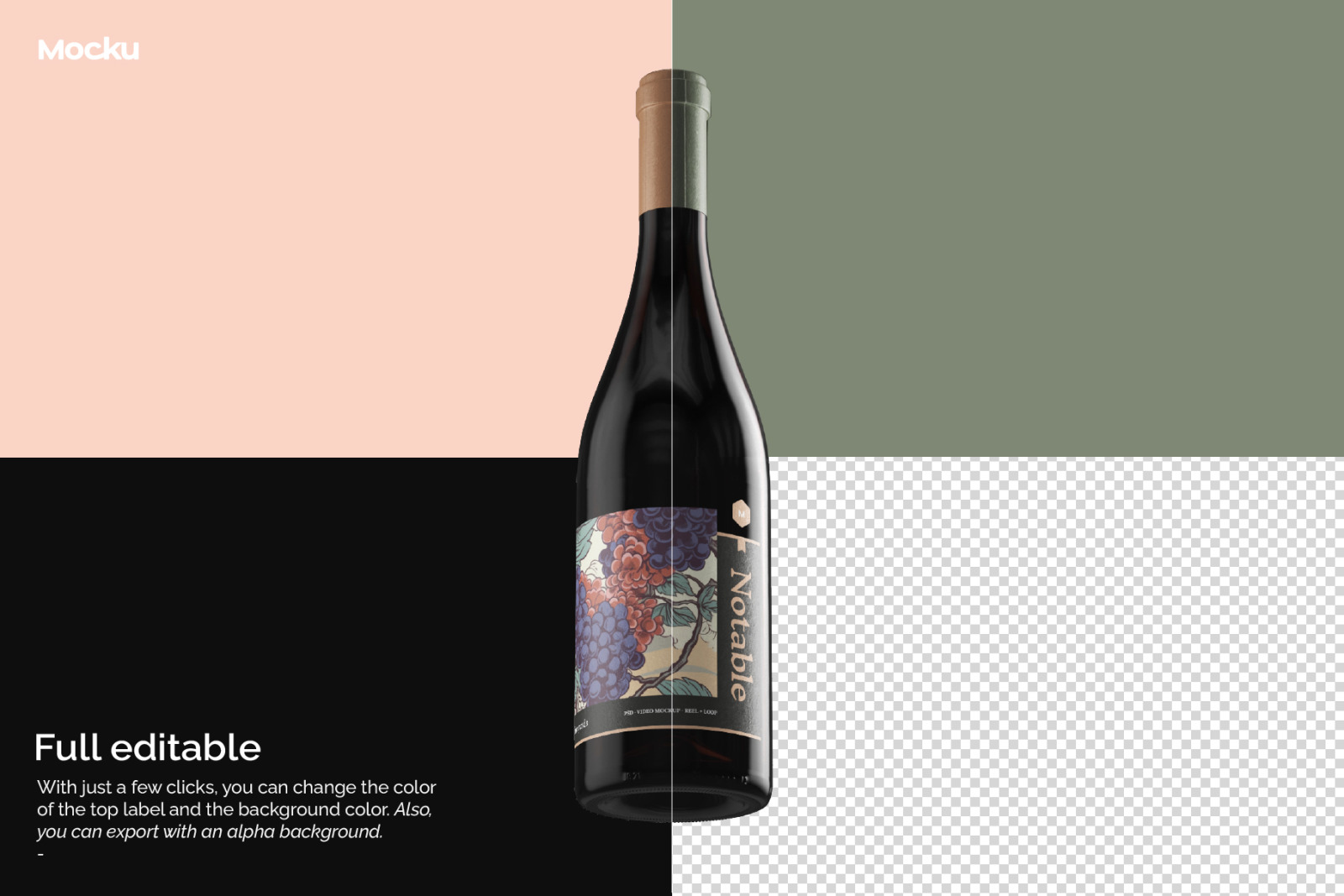 Burgundy Wine Video Mockup - Notable Collection Burgundy Wine Video Mockup - Notable Collection