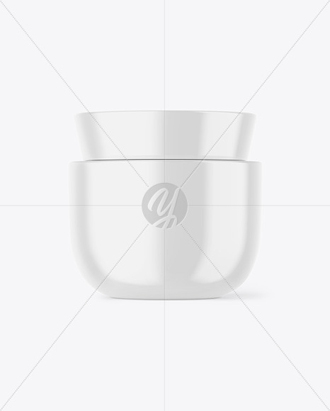 Glossy Plastic Jar Mockup