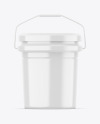 Glossy Plastic Bucket Mockup