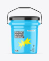 Glossy Plastic Bucket Mockup