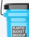 Glossy Plastic Bucket Mockup