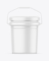 Matte Plastic Bucket Mockup