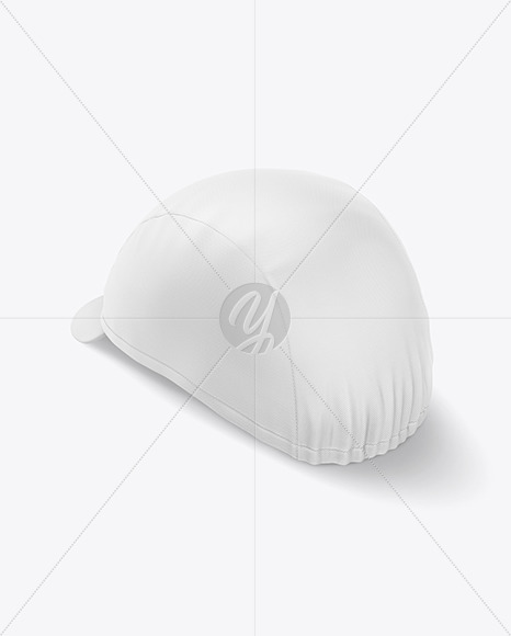 Cycling Cap Mockup - Back Side View