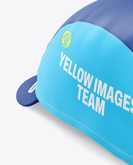 Cycling Cap Mockup - Back Side View