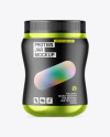 Metallic Protein Jar Mockup