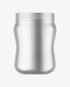 Matte Metallic Protein Jar Mockup