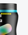 Matte Metallic Protein Jar Mockup