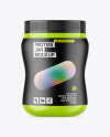 Glossy Protein Jar Mockup