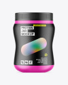 Matte Protein Jar Mockup