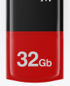 Matte USB Flash Drive Mockup - Front View