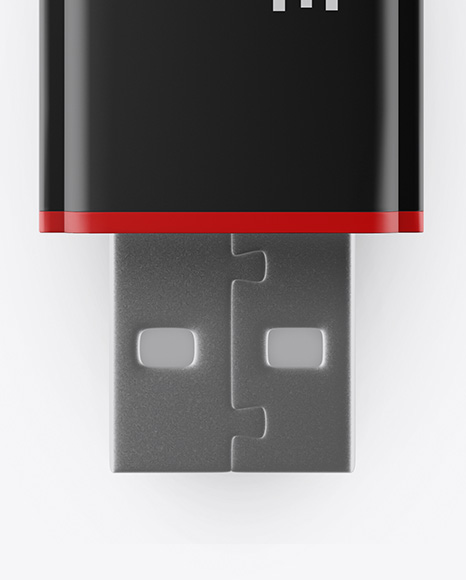 Matte USB Flash Drive Mockup - Front View