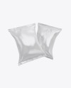 Two Matte Snack Packages Mockup Two Matte Snack Packages Mockup
