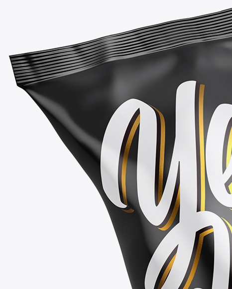Two Matte Snack Packages Mockup Two Matte Snack Packages Mockup