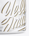 Clear Glass Cosmetic Jar Mockup - Front View