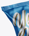 Two Metallic Snack Packages Mockup Two Metallic Snack Packages Mockup