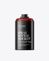 Opened Glossy Spray Bottle Mockup