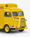 Citroen Hy Van Food Truck Mockup - Half Side View