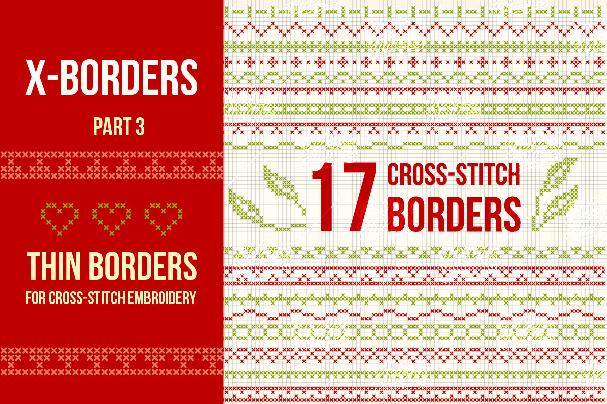 17 Cross-stitch borders (Part 3) 17 Cross-stitch borders (Part 3)