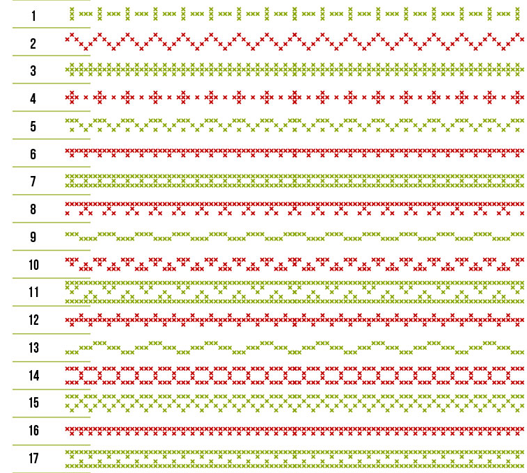 17 Cross-stitch borders (Part 3) 17 Cross-stitch borders (Part 3)