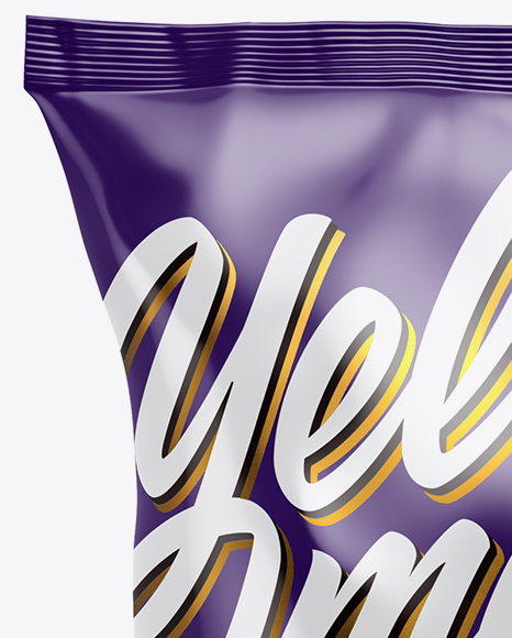 Glossy Snack Package Mockup Glossy Snack Package Mockup