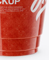 Watermelon Smoothie Cup with Straw Mockup