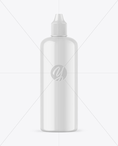 Glossy Dropper Bottle Mockup