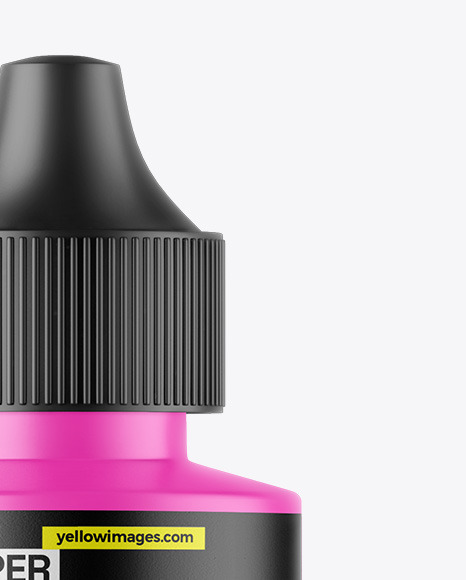 Matte Dropper Bottle Mockup