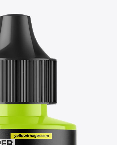 Glossy Dropper Bottle Mockup