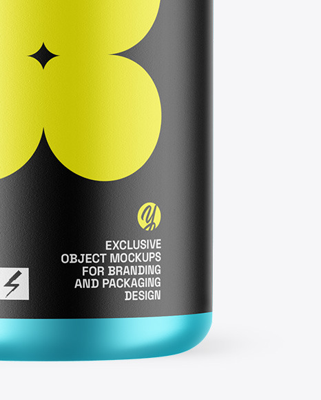 Matte Metallic Dropper Bottle Mockup