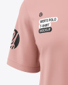 Men's Polo T-Shirt Mockup - Half Side View