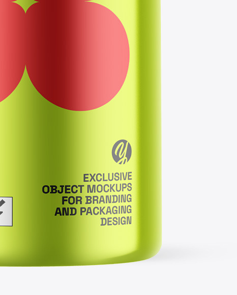 Metallic Cosmetic Bottle Mockup