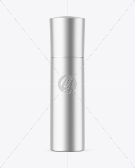 Matte Metallic Cosmetic Bottle Mockup