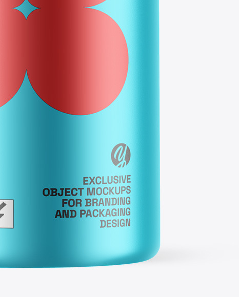 Matte Metallic Cosmetic Bottle Mockup