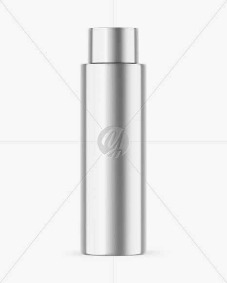 Metallic Cosmetic Bottle Mockup