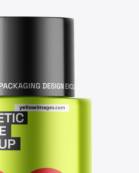 Metallic Cosmetic Bottle Mockup