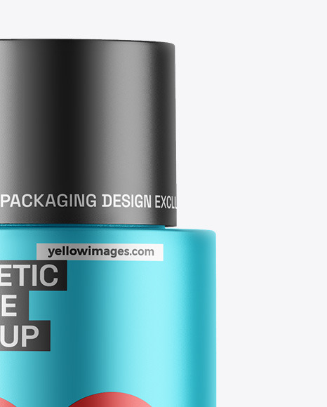 Matte Metallic Cosmetic Bottle Mockup