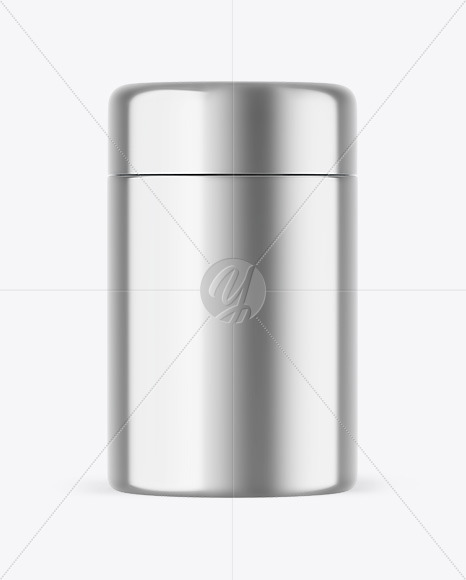 Metallic Insulated Food Jar Mockup