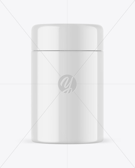 Glossy Insulated Food Jar Mockup