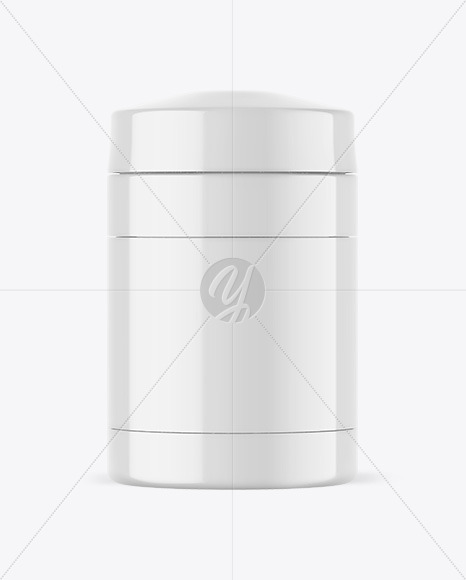 Glossy Insulated Food Jar Mockup