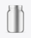 Metallic Protein Jar Mockup
