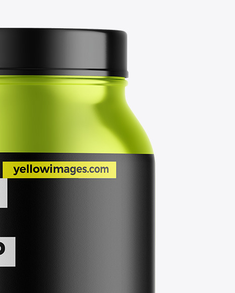 Metallic Protein Jar Mockup