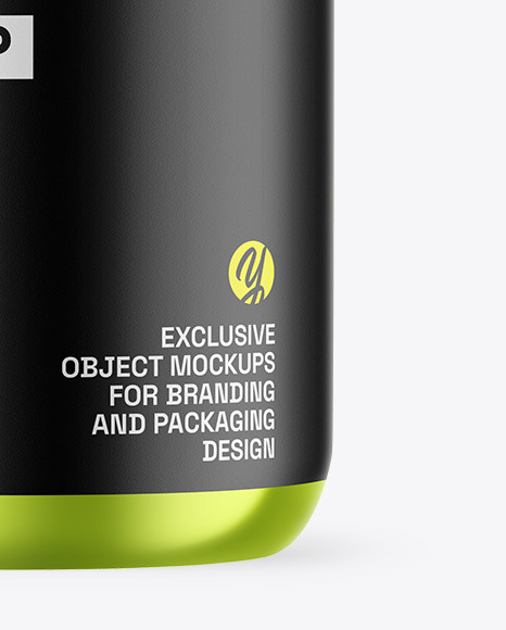 Metallic Protein Jar Mockup