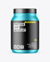 Matte Metallic Protein Jar Mockup