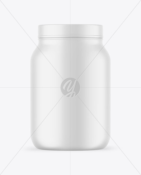 Matte Protein Jar Mockup