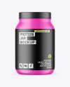 Matte Protein Jar Mockup