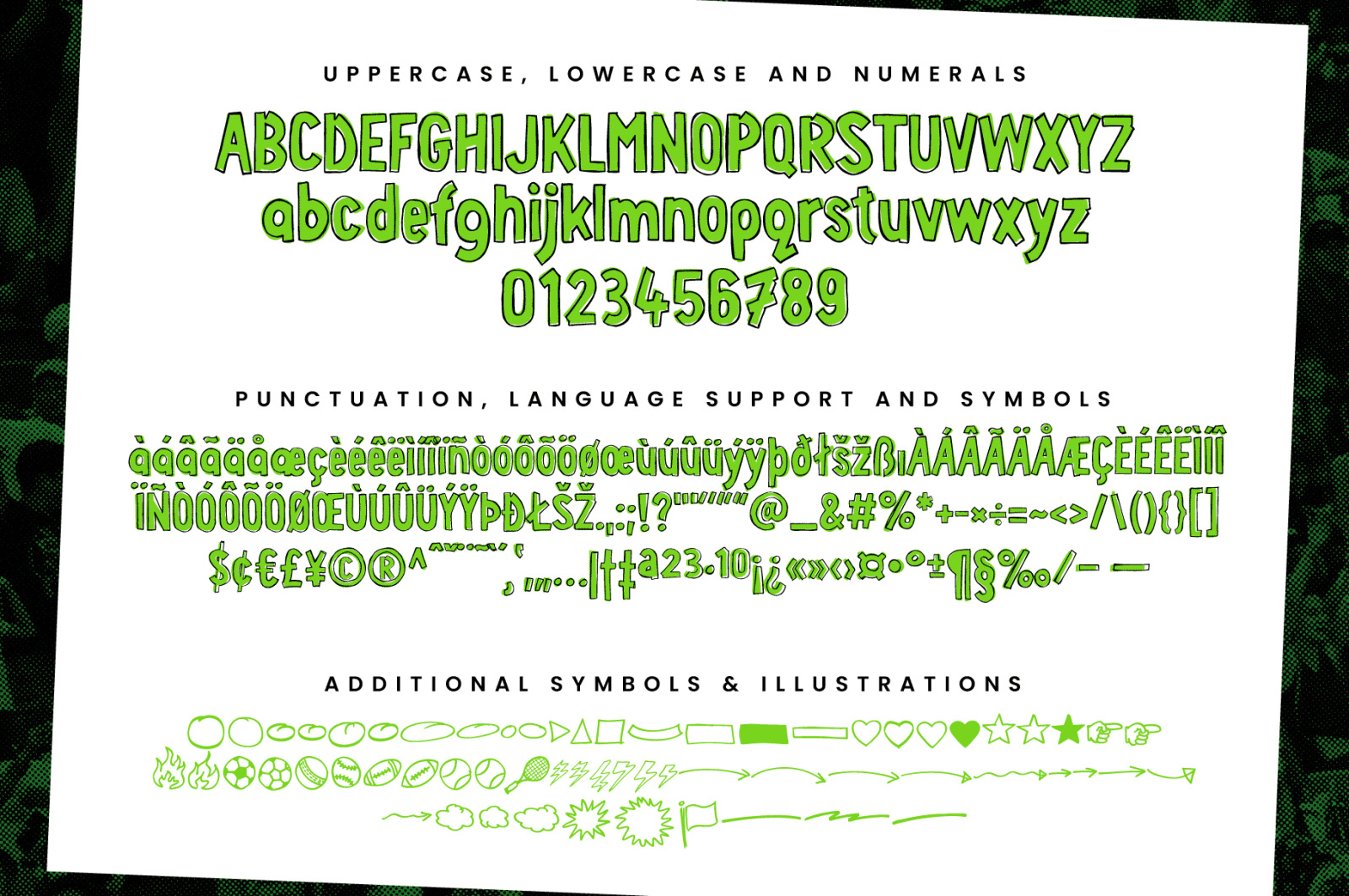 Sports Fan - A Handwritten Placard Font Sports Fan - A Handwritten Placard Font