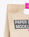 Kraft Paper Food Bag Mockup